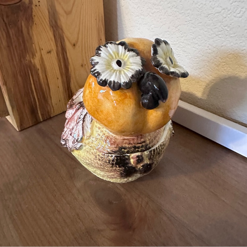 Bassano Vintage Italian Porcelain Owl Soup Tureen Bowl / Candy Dish - Picture 10 of 13